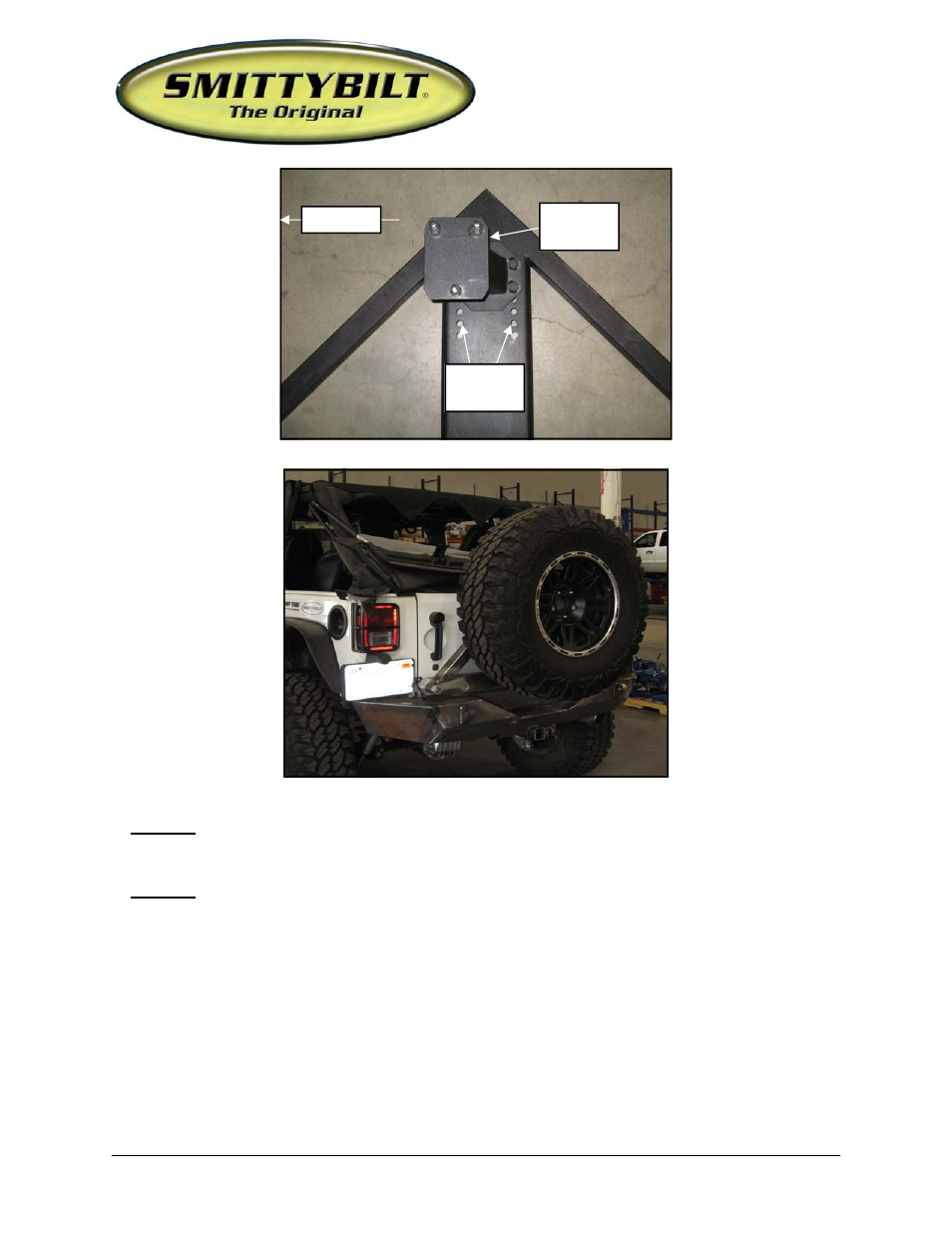 Installation instructions | Smittybilt SB76622 SRC Bumper User Manual | Page 5 / 6