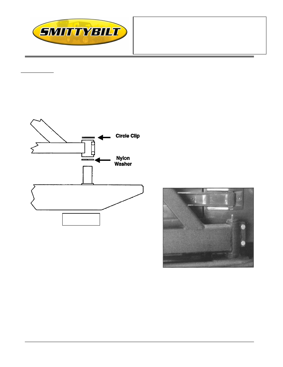 Installation instructions | Smittybilt 76621-01 Rock Crawler Rear Bumper W/Tire Carrier User Manual | Page 2 / 4