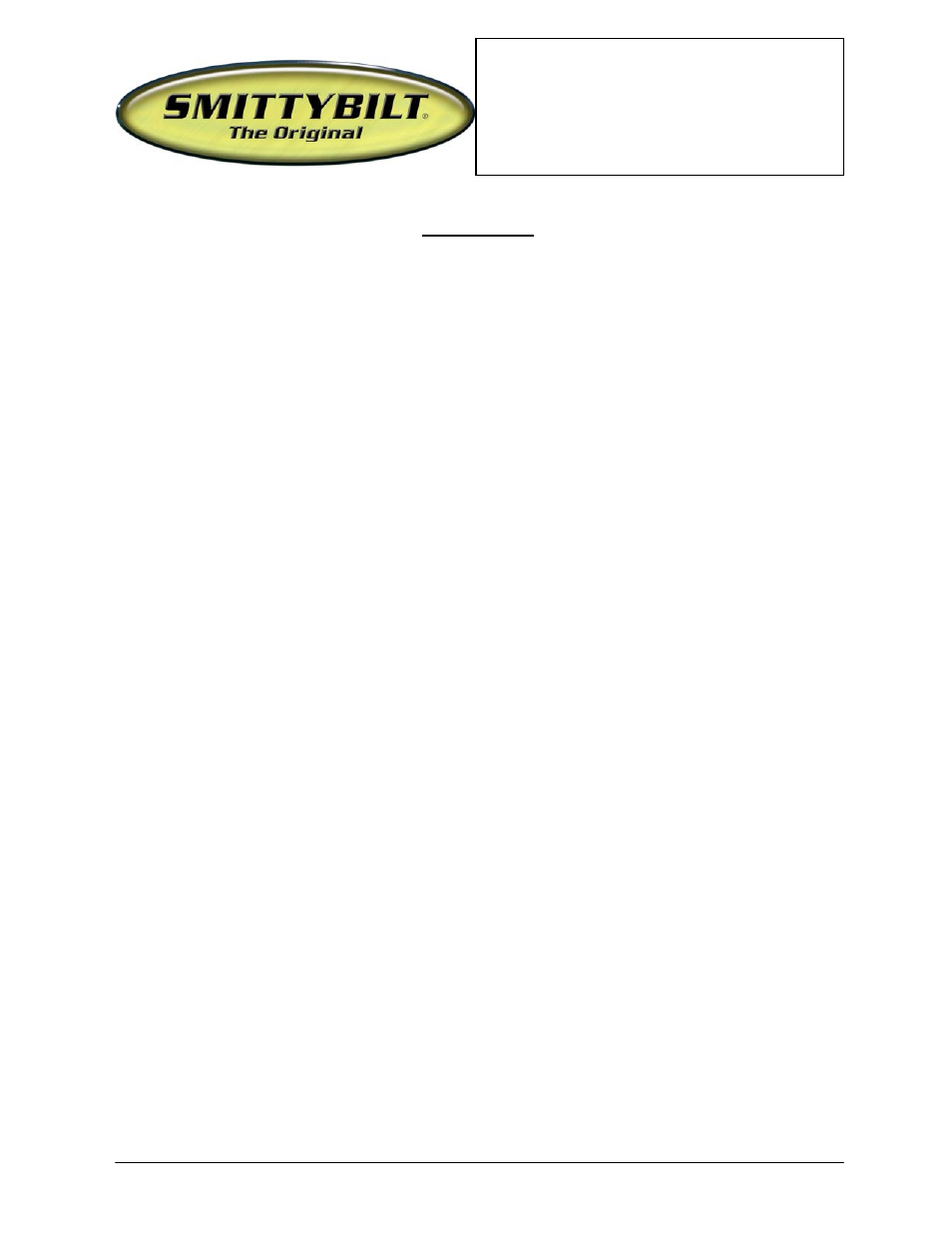 Smittybilt SB76521 XRC Front Stinger User Manual | Page 2 / 2