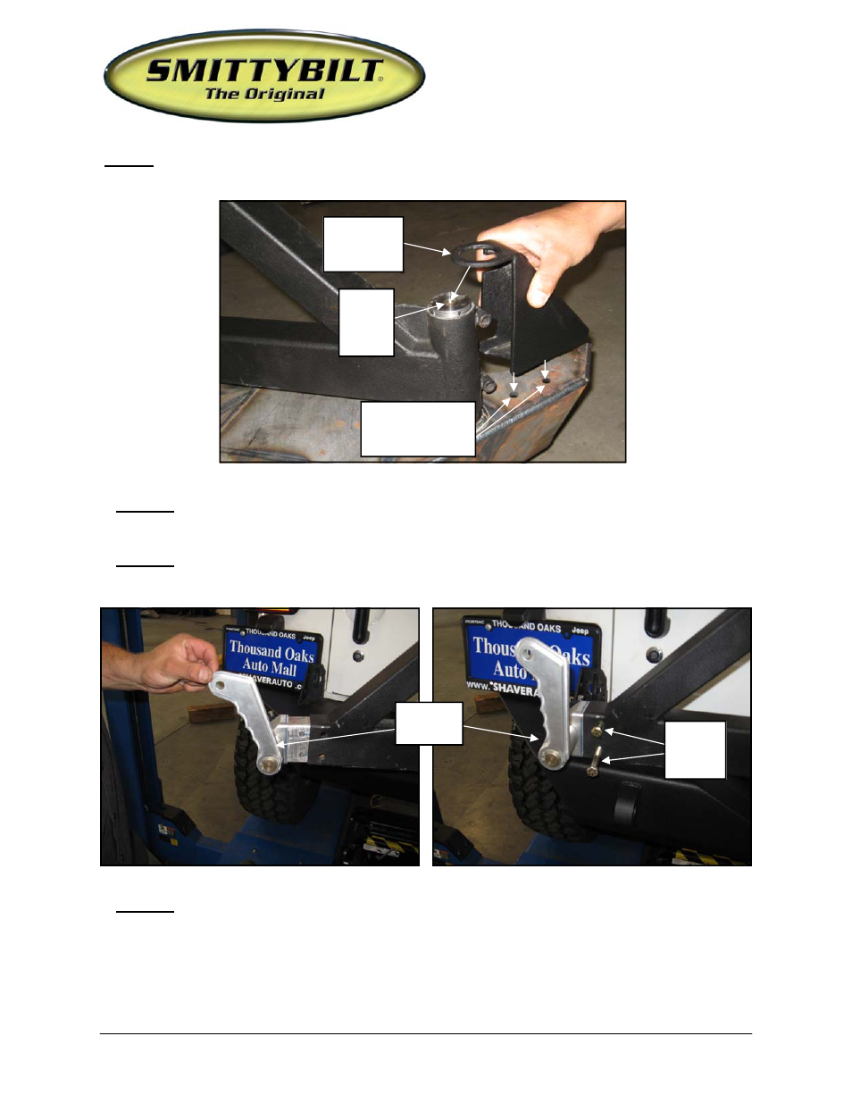 Installation instructions | Smittybilt SB76856 XRC Bumper User Manual | Page 4 / 6