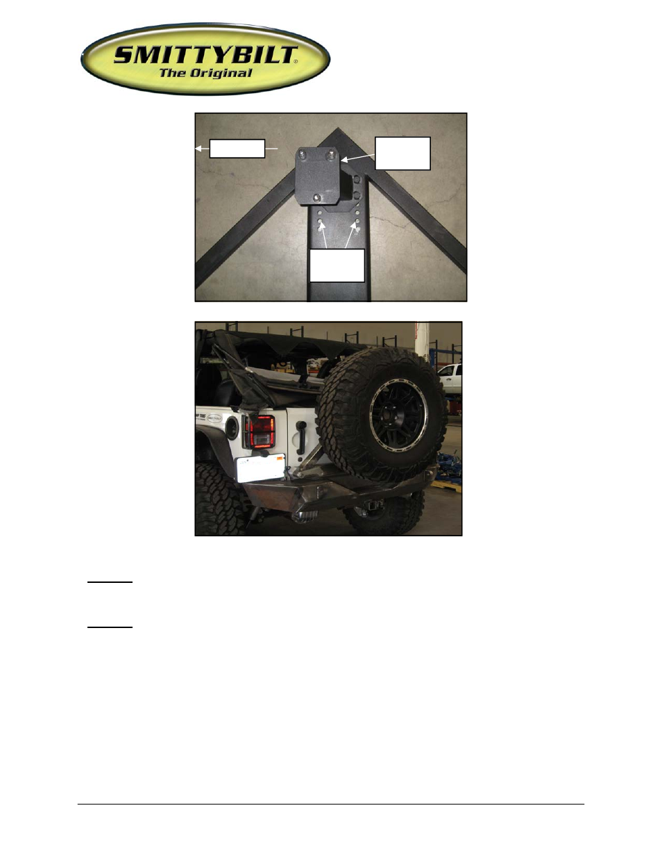 Installation instructions | Smittybilt SB76856 XRC Bumper User Manual | Page 5 / 6