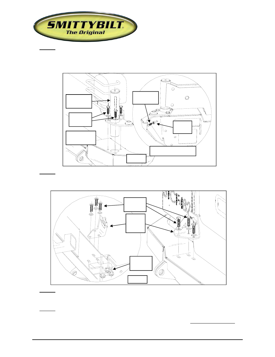Installation instructions | Smittybilt SB76654 Rear Bumper User Manual | Page 2 / 10