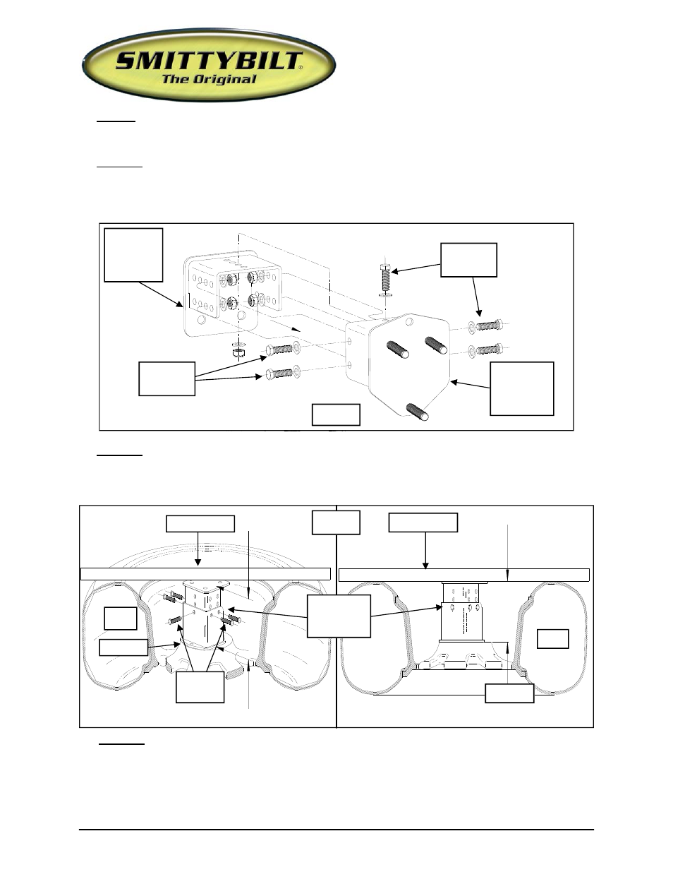Installation instructions | Smittybilt SB76654 Rear Bumper User Manual | Page 4 / 10