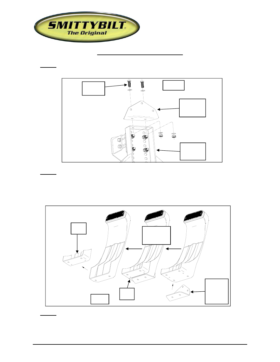 Installation instructions, Third brake light installation | Smittybilt SB76654 Rear Bumper User Manual | Page 7 / 10
