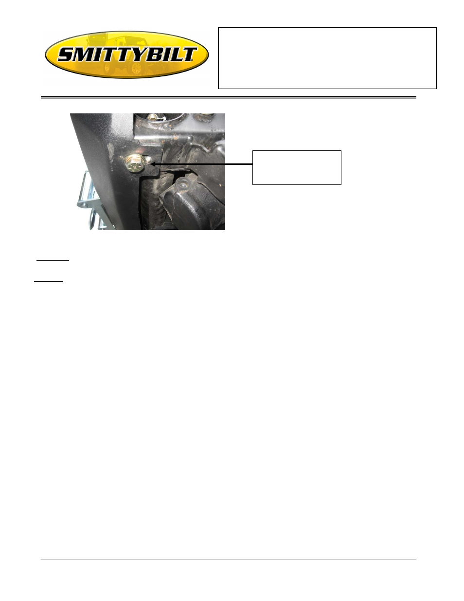 Installation instructions, Xrc front bumper | Smittybilt 76801 XRC Front Bumper User Manual | Page 2 / 2