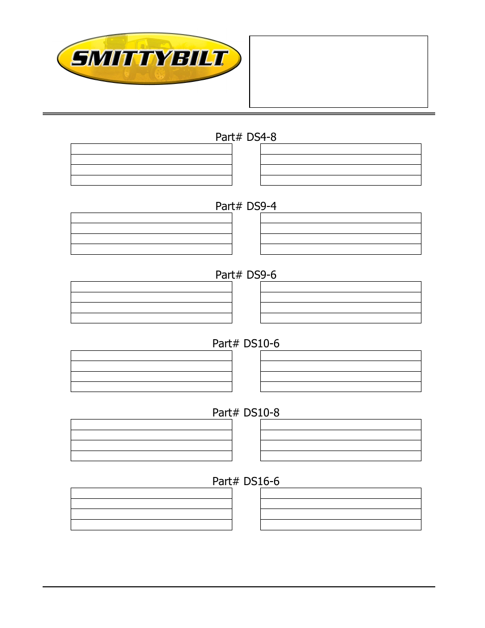 Smittybilt DSx-x Defender Series Rack Mount User Manual | Page 2 / 4