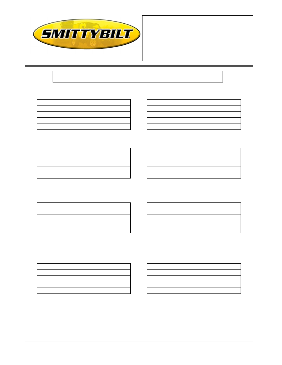 Smittybilt HD-xx Defender Rack Mounts User Manual | 4 pages