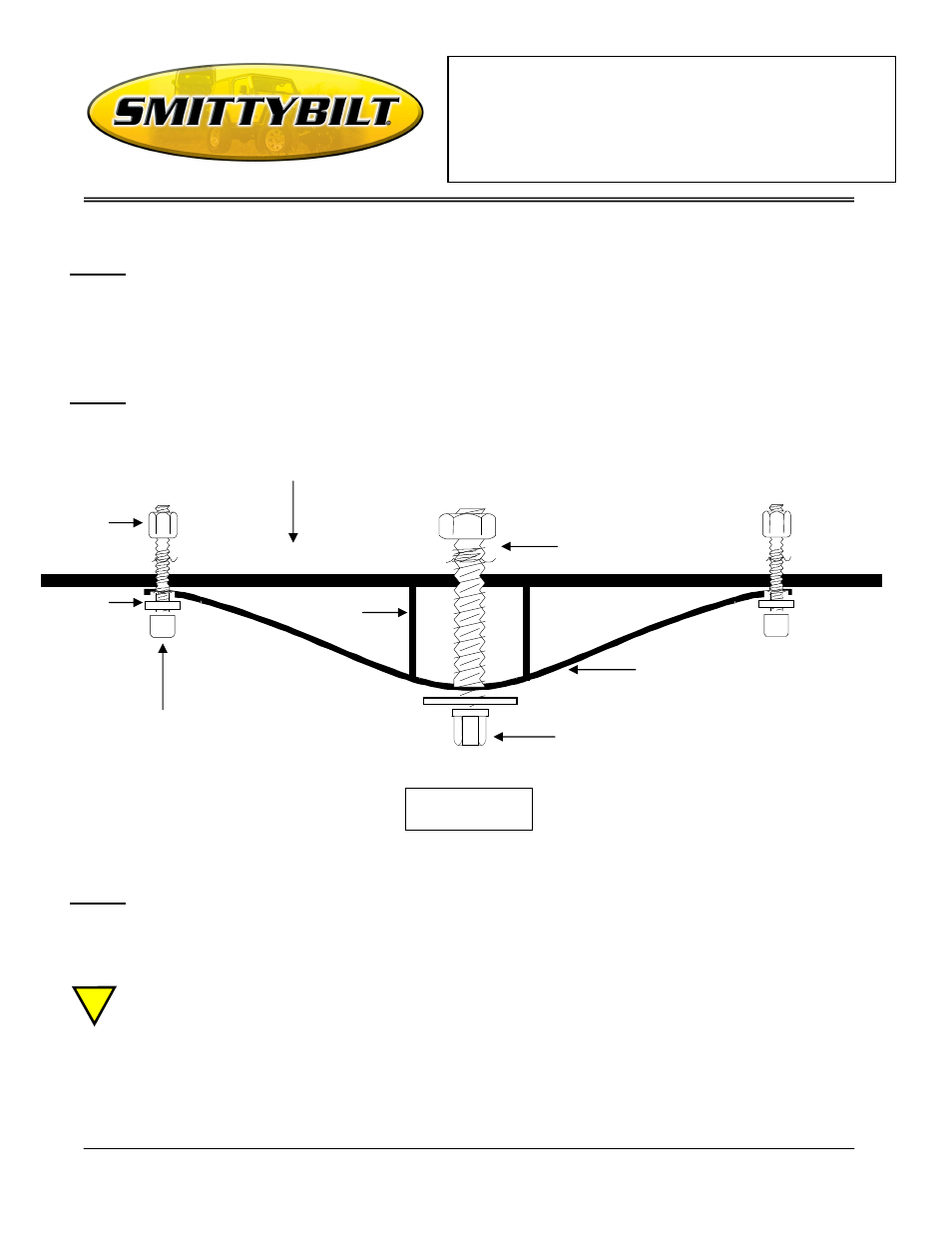 Installation instructions, Receiver rack (part # 7700) universal application | Smittybilt 7700 Receiver Rack User Manual | Page 3 / 6