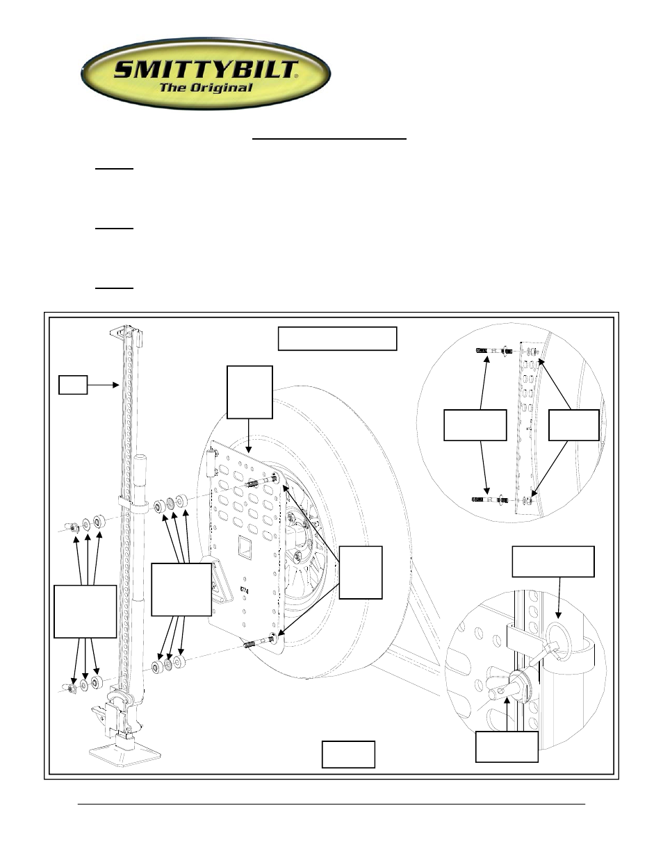 Installation instructions, Part # sb2740), I-rack | Smittybilt 2740 I-Rack User Manual | Page 3 / 6