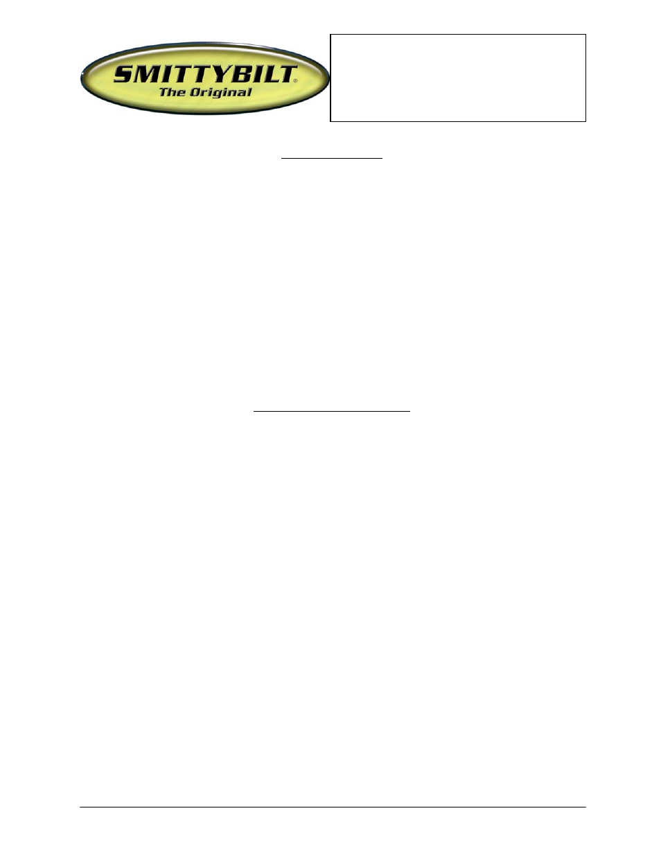 Installation instructions | Smittybilt SB2804 Winch Plate User Manual | Page 4 / 4