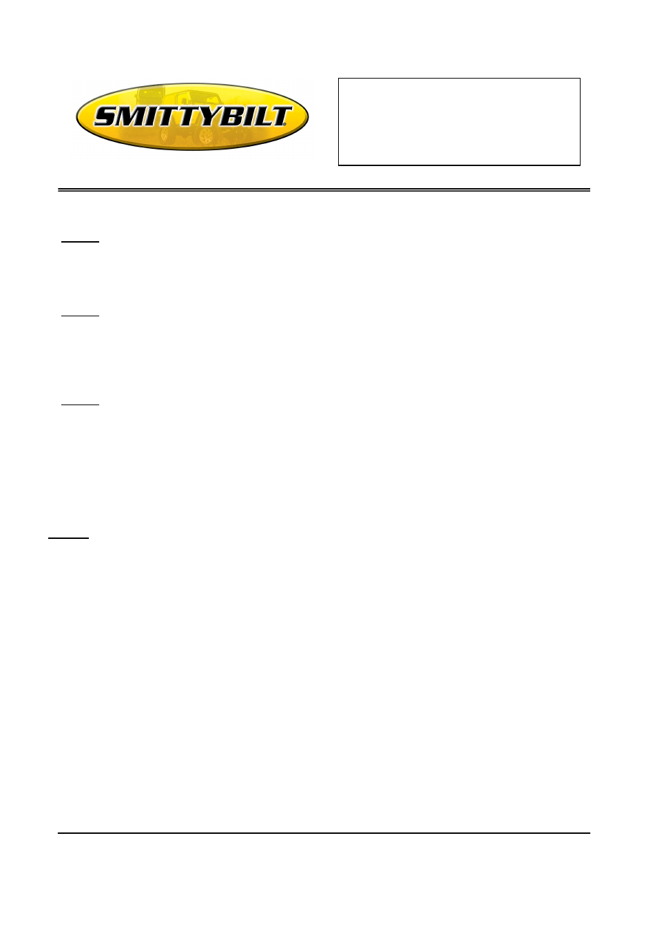 Ground anchor part # 2727 (universal), Installation instructions | Smittybilt 2727 Ground Anchor User Manual | Page 2 / 6