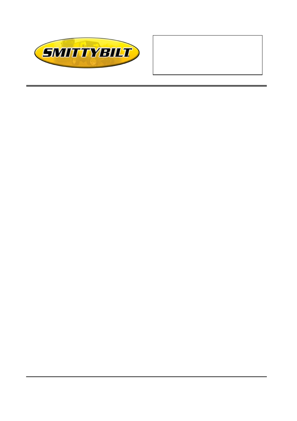 Ground anchor part # 2727 (universal), Installation instructions | Smittybilt 2727 Ground Anchor User Manual | Page 6 / 6