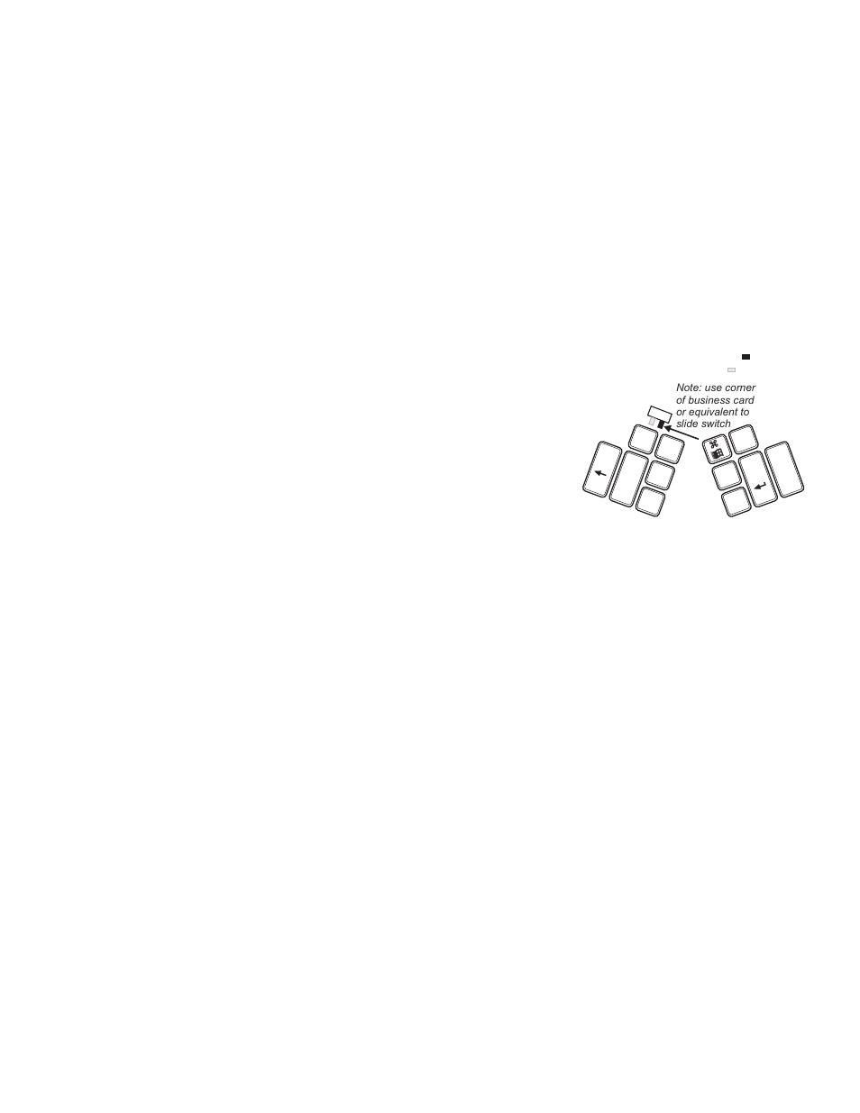 Switch to right: unlocked switch to left: locked | Kinesis KB510USB USB Contoured keyboard User Manual | Page 3 / 4