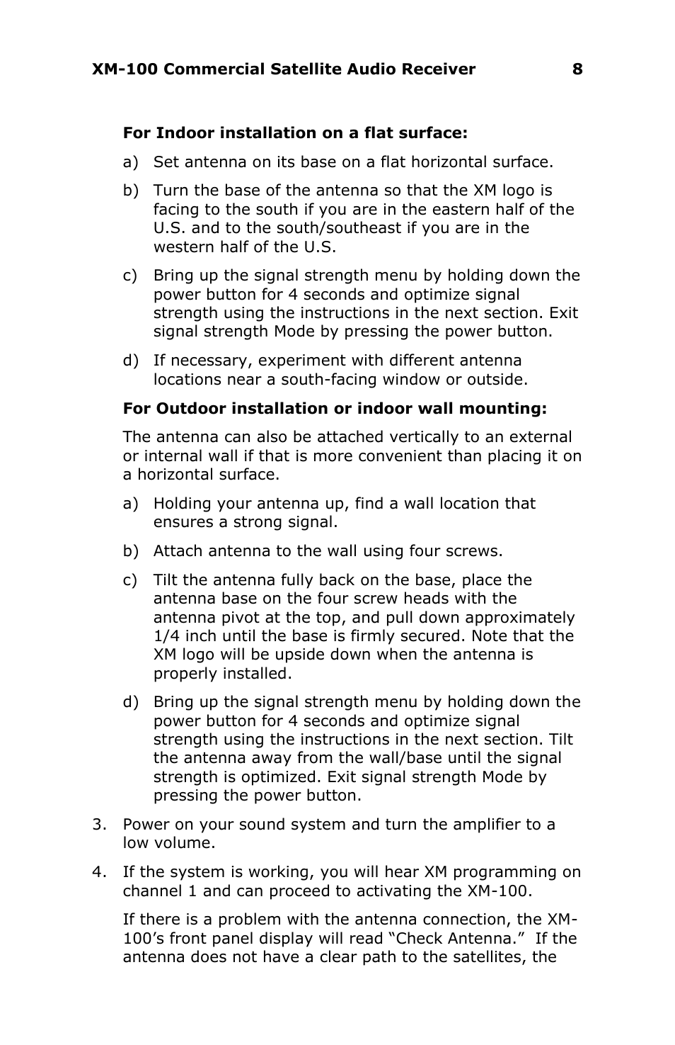 Antex electronic XM-100 User Manual | Page 8 / 26