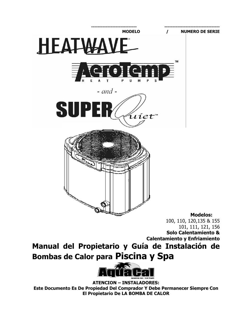 Piscina y spa | Aquacal 110 User Manual | Page 59 / 214