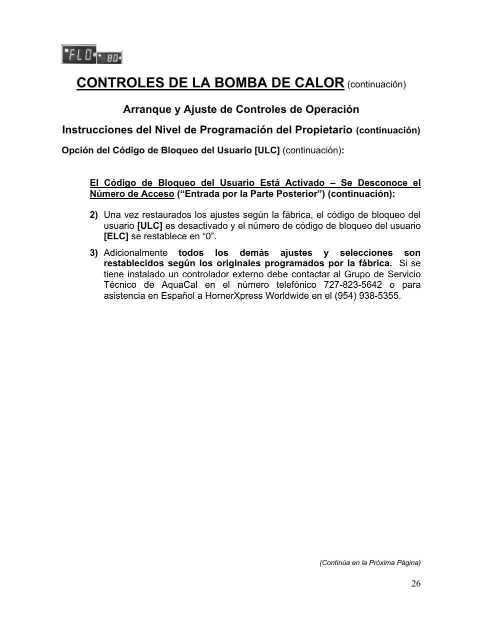 Controles de la bomba de calor | Aquacal 110 User Manual | Page 84 / 214