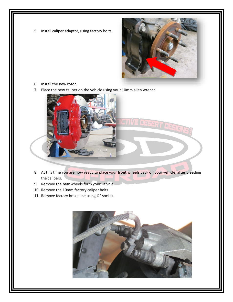 Addictive Desert Designs 2009 - 2014 F-150 Series Brake Kit User Manual | Page 3 / 6