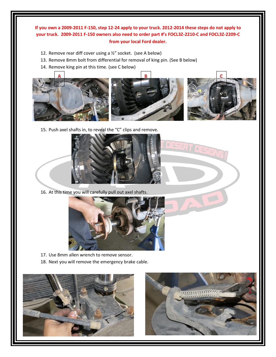 Addictive Desert Designs 2009 - 2014 F-150 Series Brake Kit User Manual | Page 4 / 6