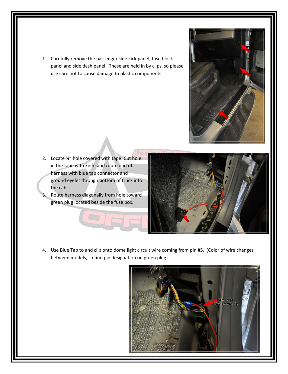 Addictive Desert Designs 2009 - 2013 F-150 Series LED Light Strip User Manual | Page 2 / 4