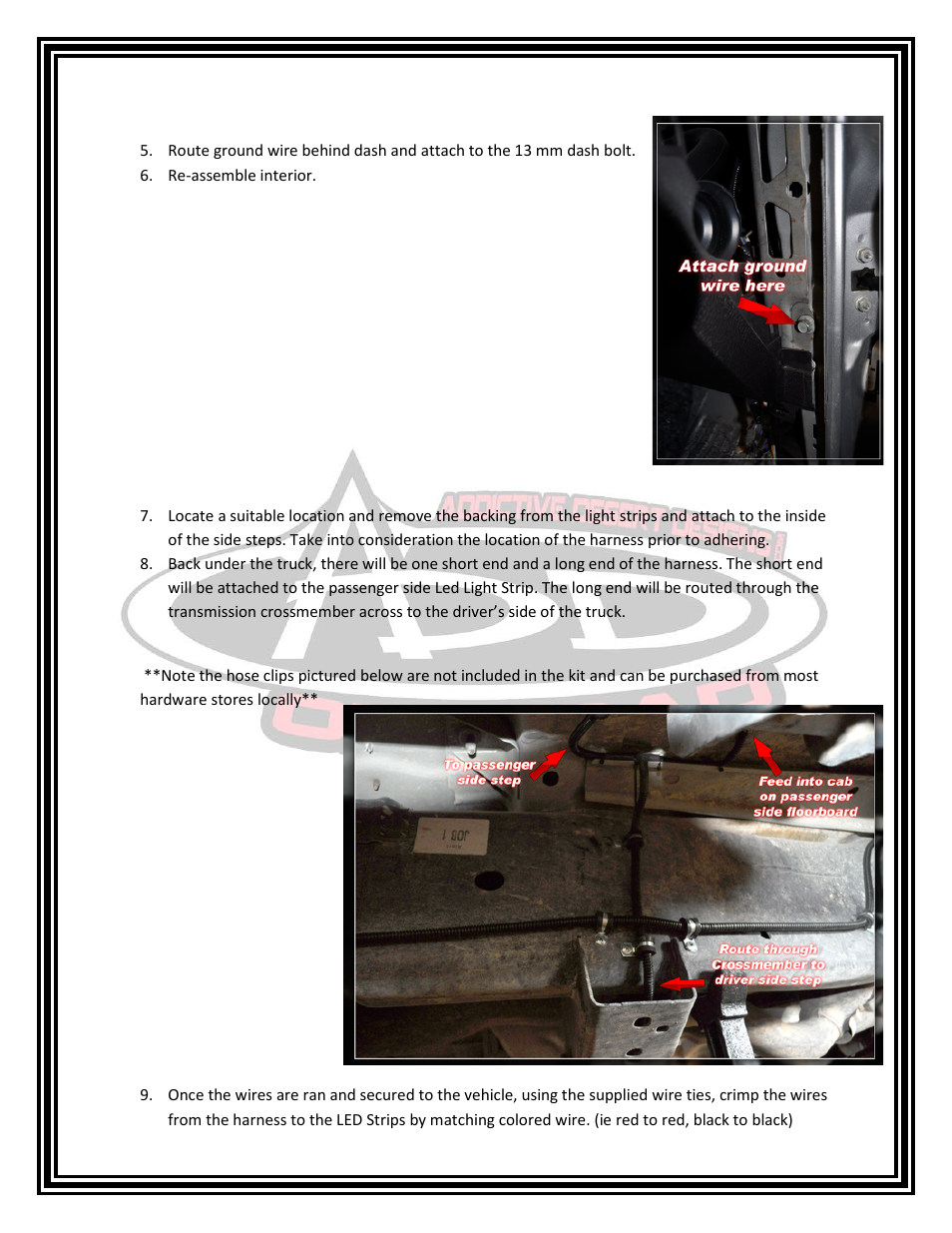 Addictive Desert Designs 2009 - 2013 F-150 Series LED Light Strip User Manual | Page 3 / 4