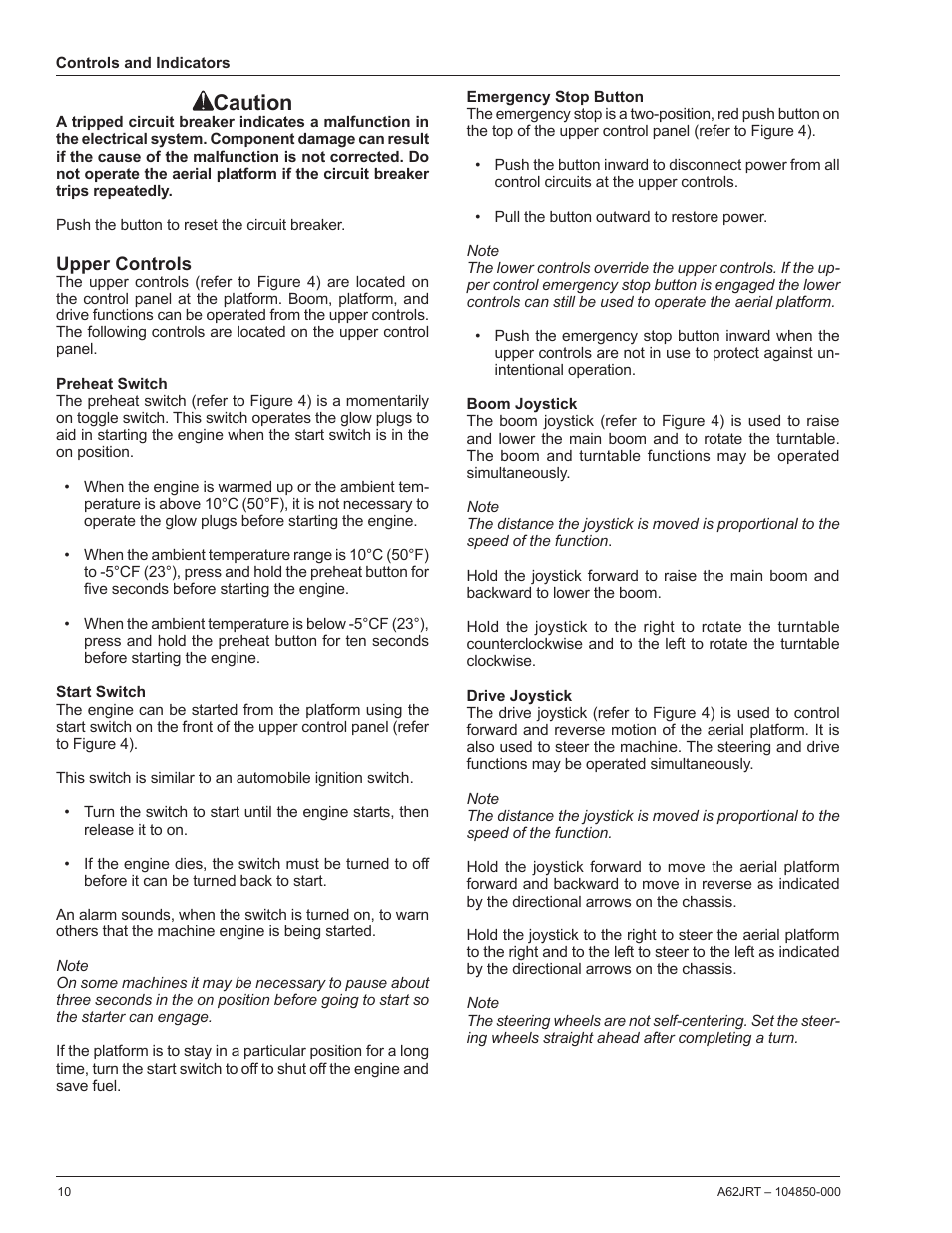 Caution | Snorkel A62JRT User Manual | Page 12 / 26