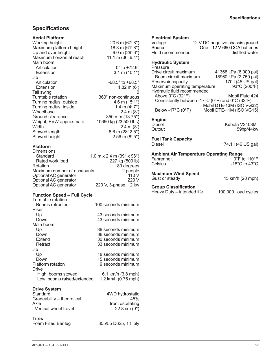 Snorkel A62JRT User Manual | Page 25 / 26