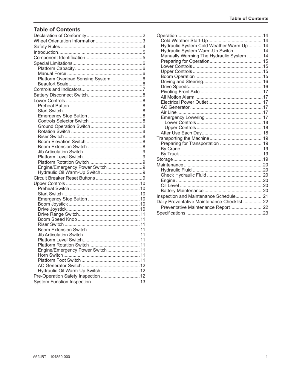 Snorkel A62JRT User Manual | Page 3 / 26