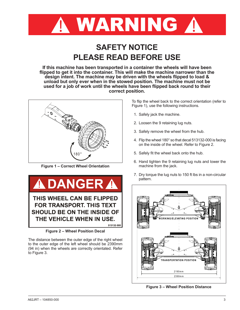 Warning, Safety notice please read before use | Snorkel A62JRT User Manual | Page 5 / 26