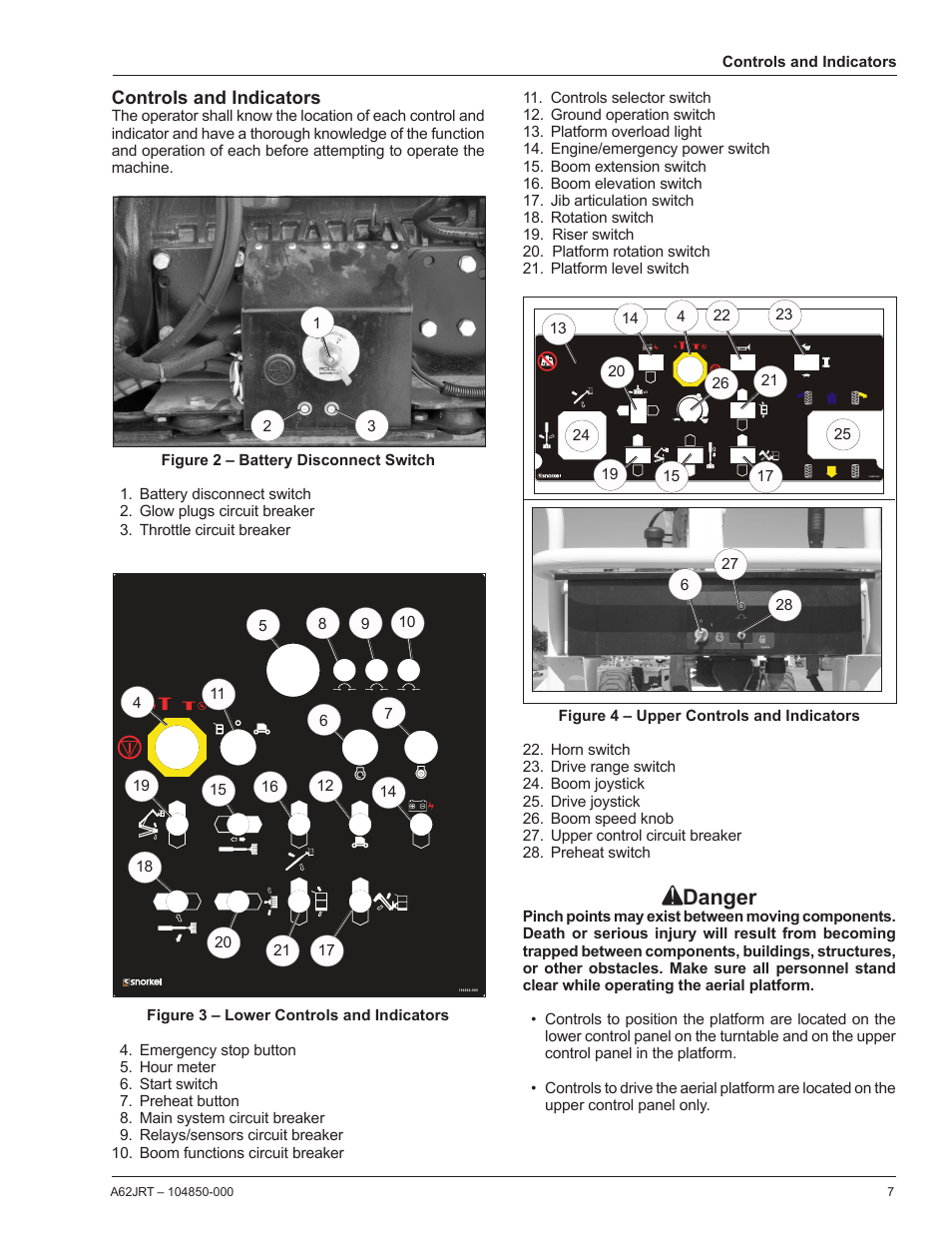 Danger | Snorkel A62JRT User Manual | Page 9 / 26