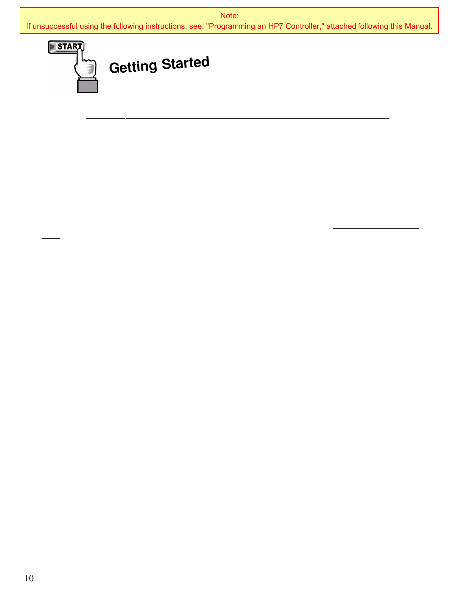Heating- quick start & stop, Getting started | Aquacal 100  EN User Manual | Page 10 / 65