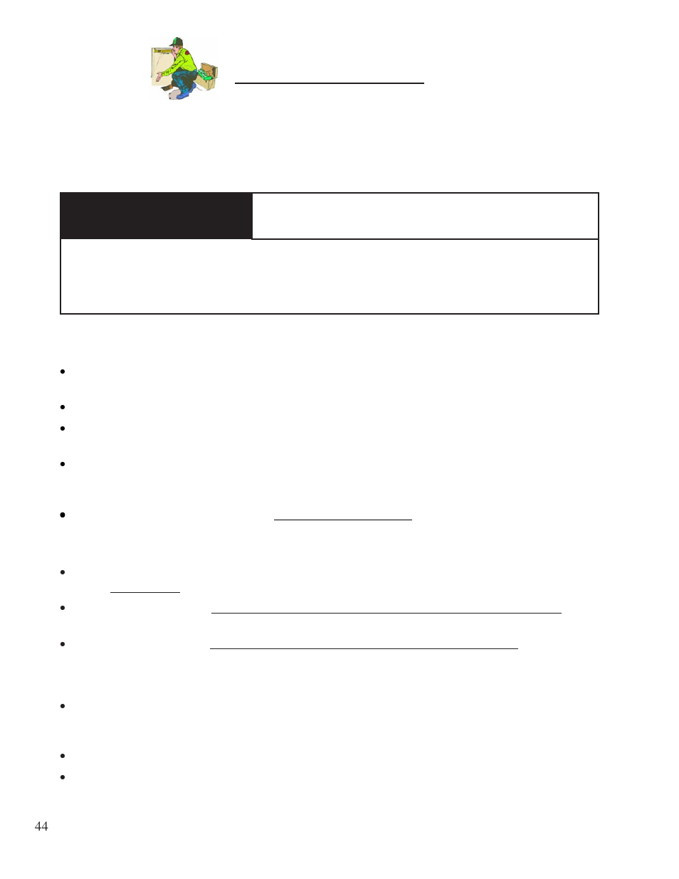 Warning, Installation, Electrical requirements | Aquacal 100  EN User Manual | Page 44 / 65