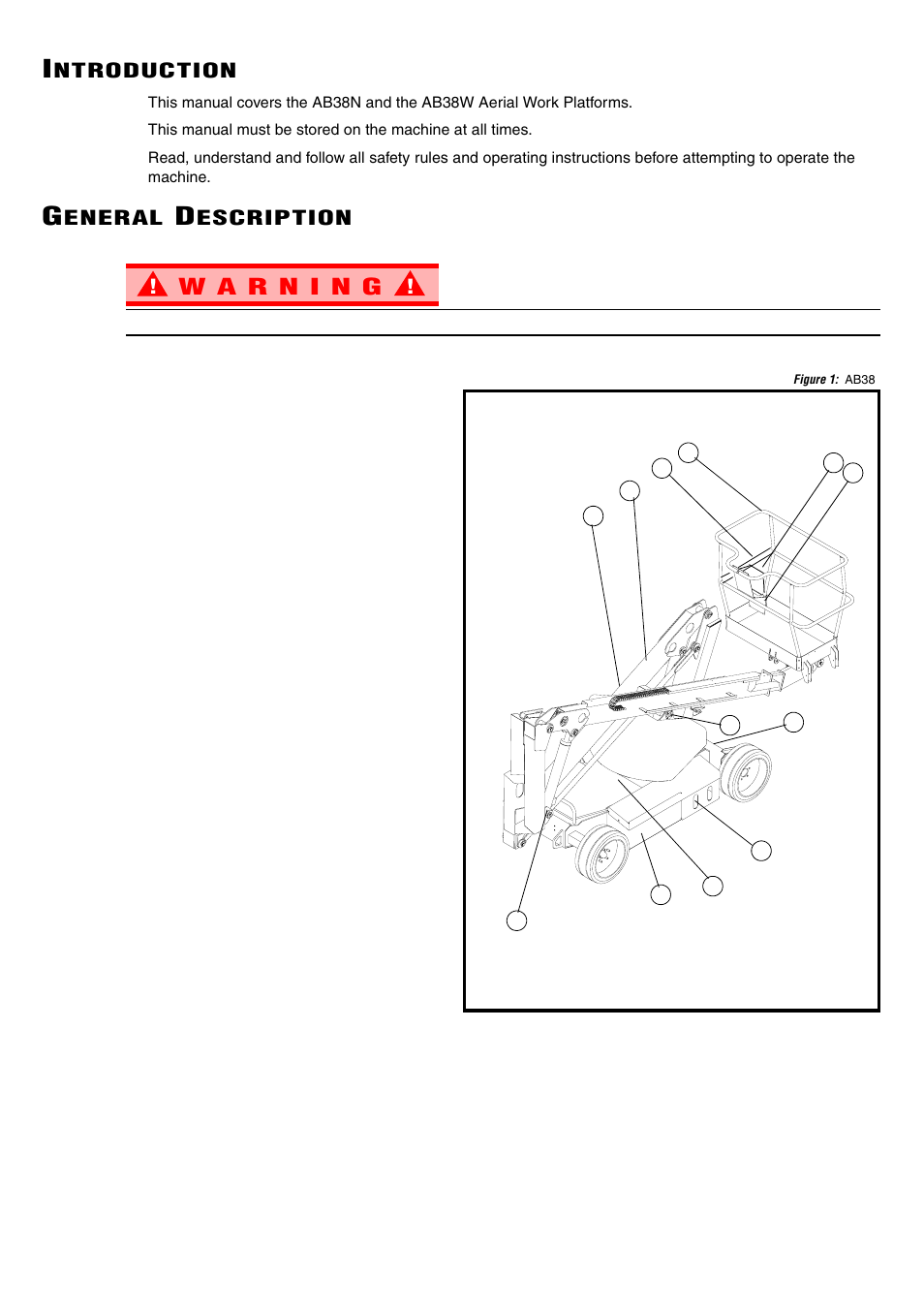 Ntroduction, Eneral, Escription | Snorkel AB38-sn4500+ User Manual | Page 7 / 20