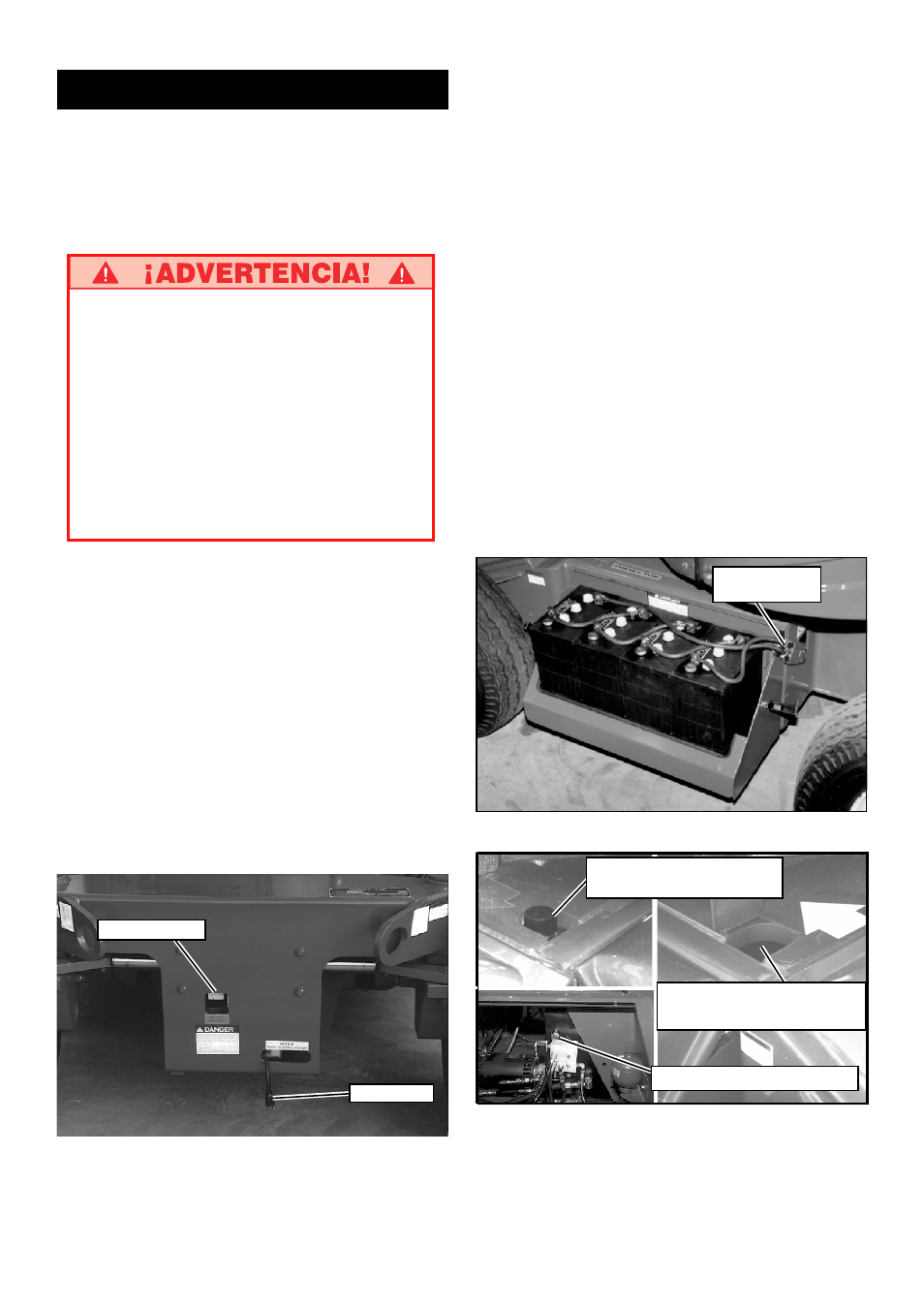 Mantenimiento, Neumáticos, Carga de la batería | Mantenimiento de la batería, Aceite hidráulico, Lubricación | Snorkel AB46 Bi-Energy User Manual | Page 39 / 46