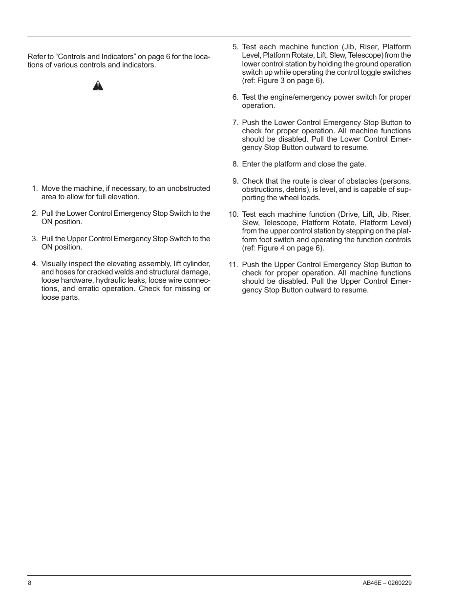 Warning | Snorkel AB46E User Manual | Page 10 / 22