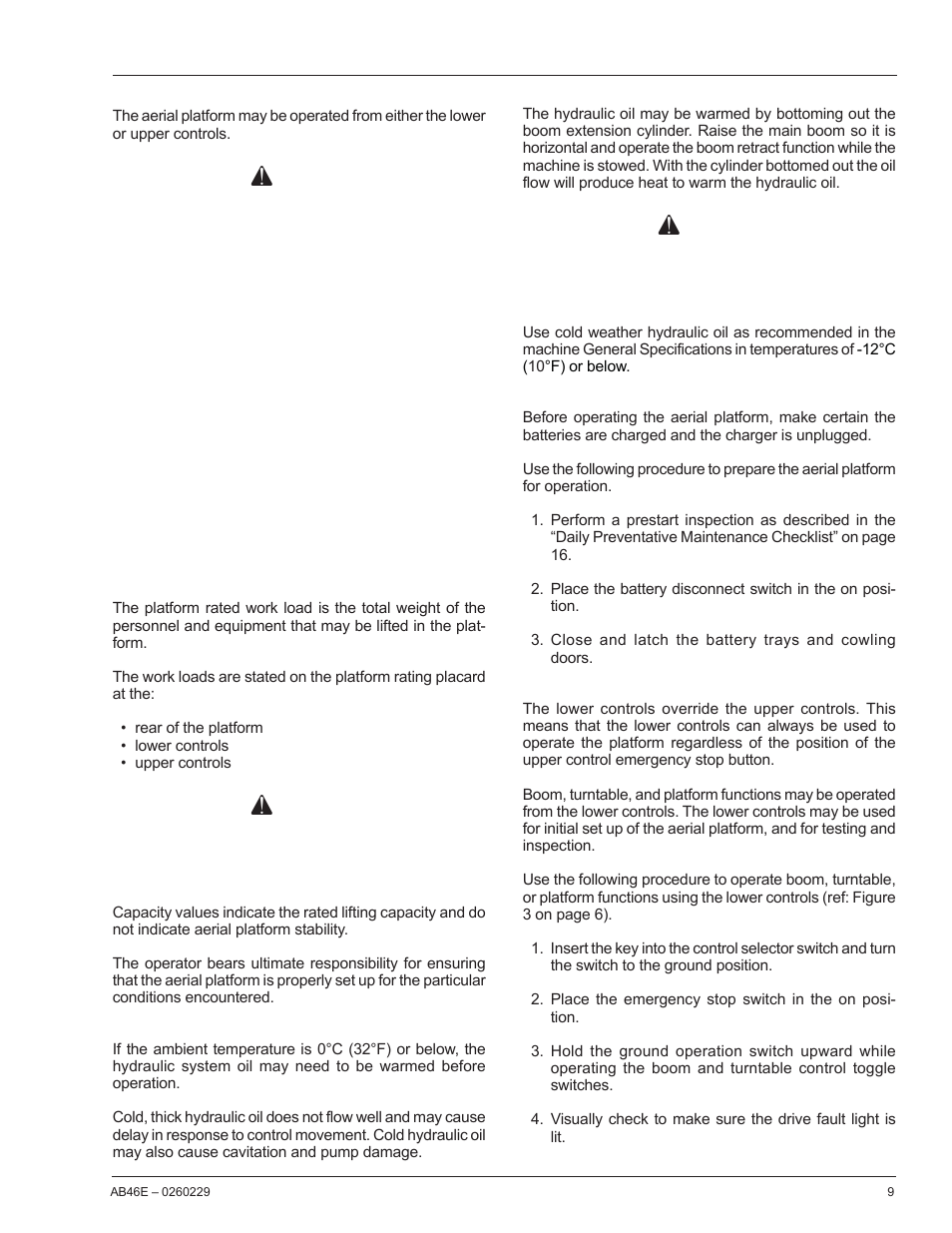 Danger, Caution | Snorkel AB46E User Manual | Page 11 / 22