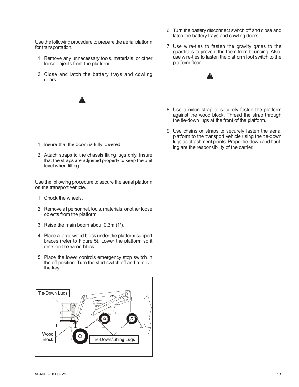 Danger, Caution | Snorkel AB46E User Manual | Page 15 / 22