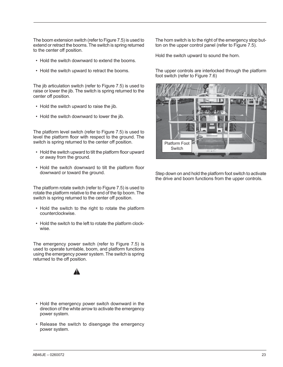 Caution | Snorkel AB46JE User Manual | Page 27 / 62