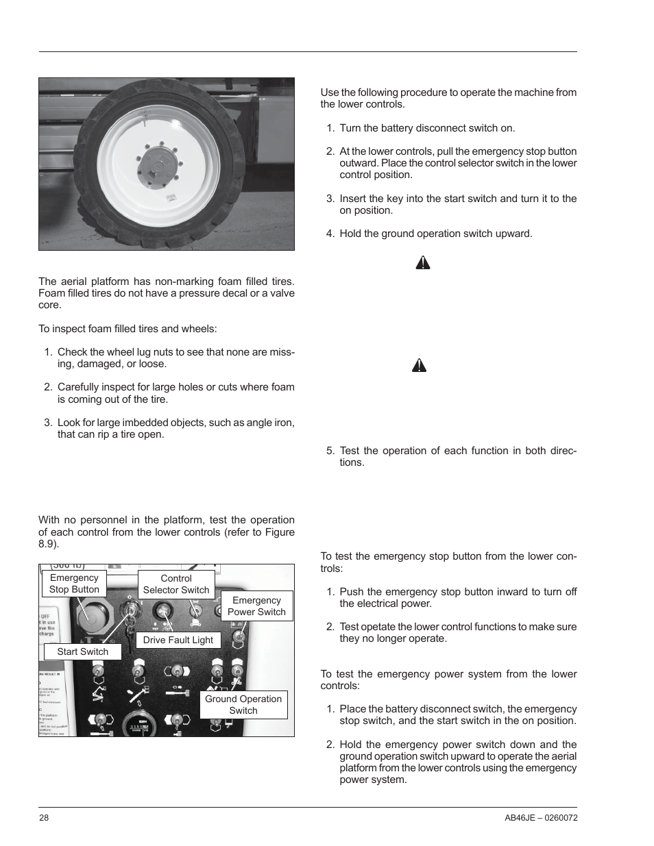 Danger, Warning | Snorkel AB46JE User Manual | Page 32 / 62