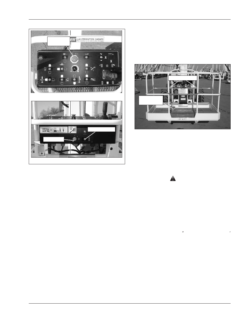 Boom operation, Driving and steering, Danger | Snorkel AB46JRT User Manual | Page 47 / 68
