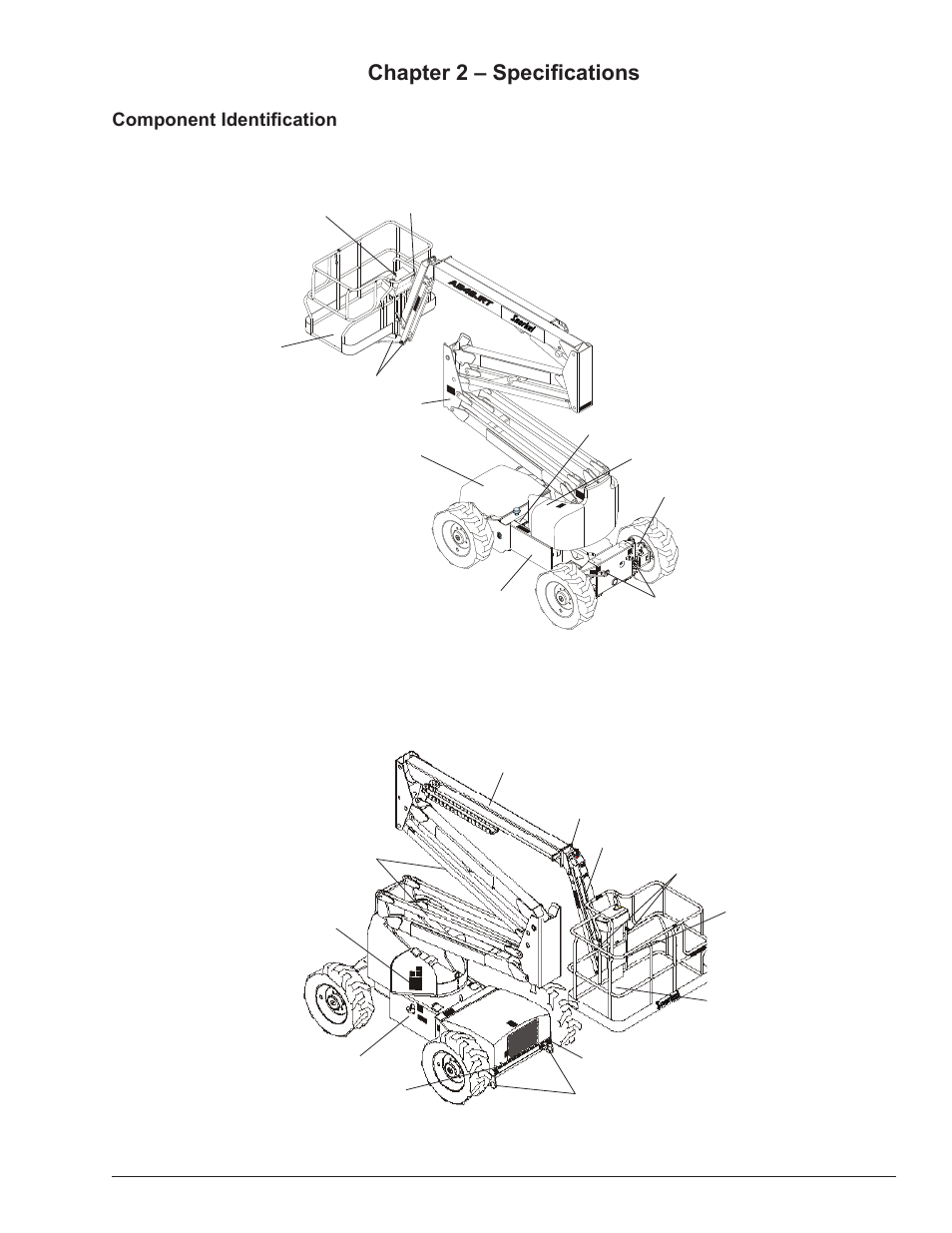 Chapter 2 – specifications, Component identification | Snorkel AB46JRT User Manual | Page 7 / 68