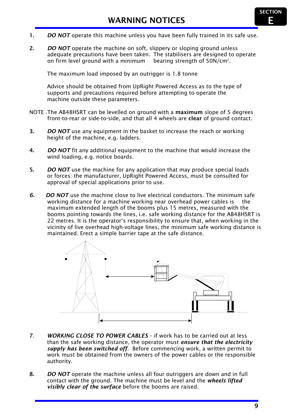 Warning notices | Snorkel AB48HSRT-sn4611+ User Manual | Page 11 / 32