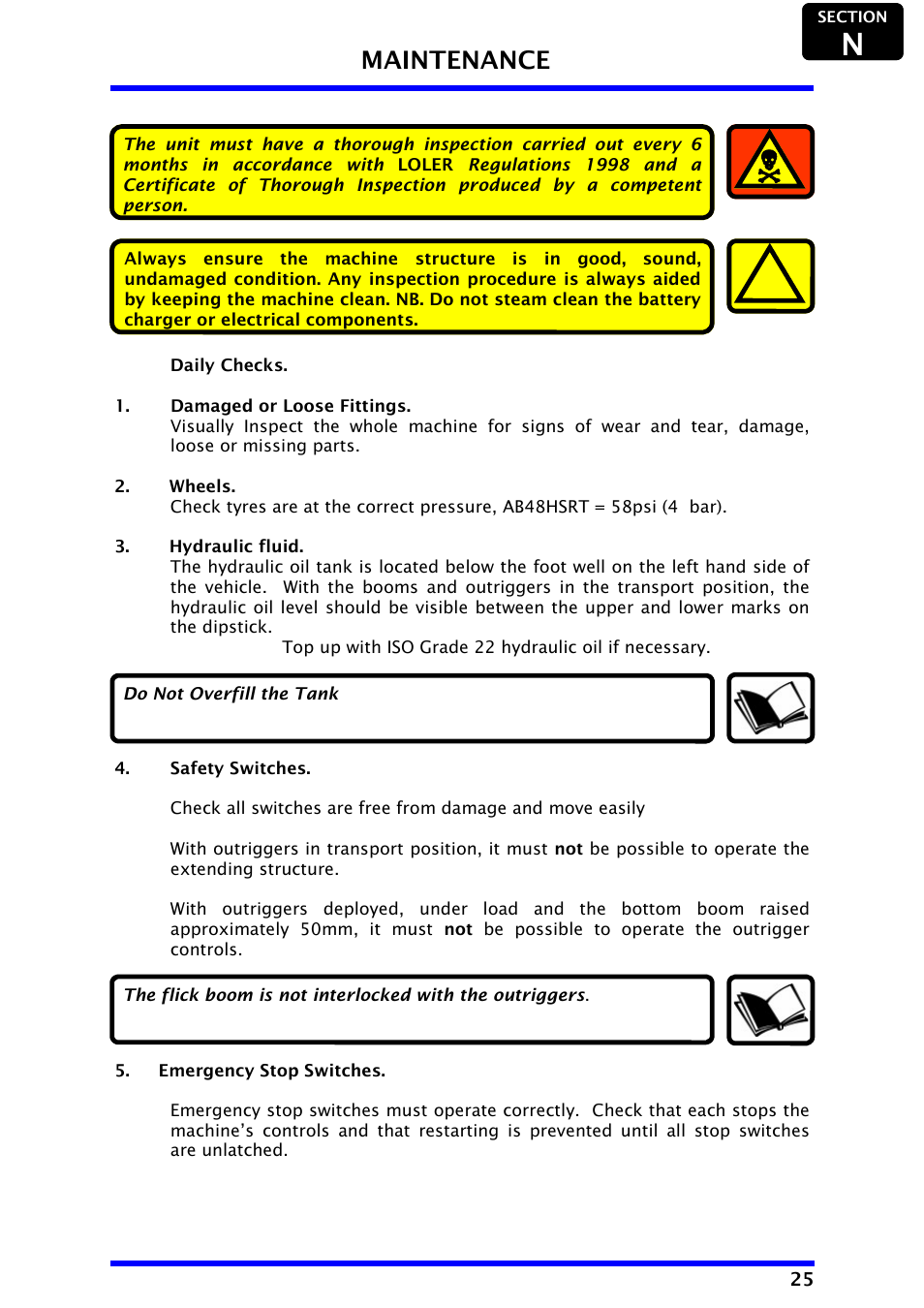 Maintenance | Snorkel AB48HSRT-sn4611+ User Manual | Page 27 / 32
