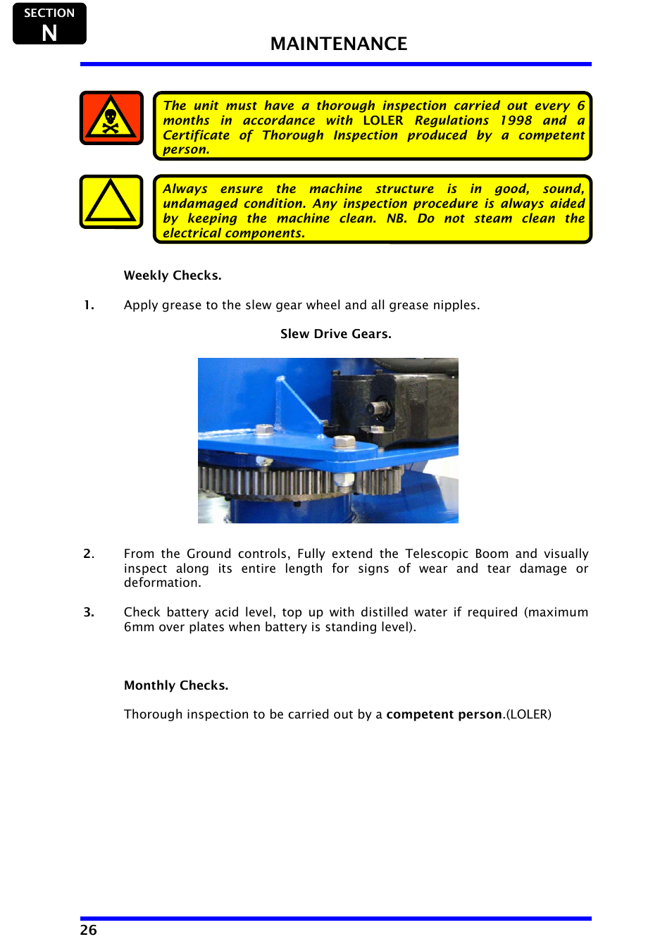 Maintenance | Snorkel AB48HSRT-sn4611+ User Manual | Page 28 / 32