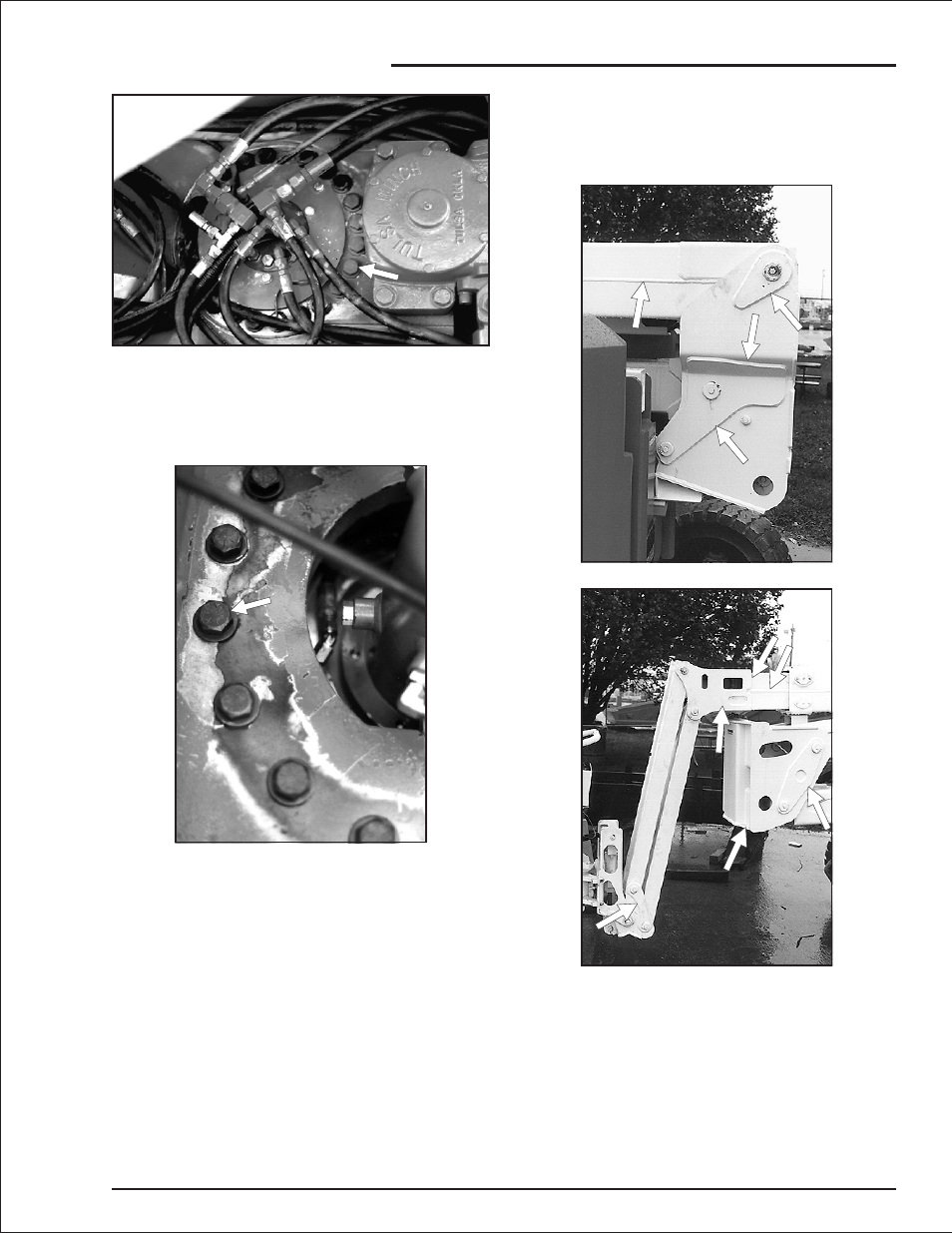 Battery fluid level 7-5, Hydraulic oil level 7-5, Hydraulic oil leaks 7-5 | Battery fluid level, 7-5, Filler cap, 7-5, Leaks, 7-5, Oil temperature, 7-5, Hydraulic oil level, 7-5, Sight-glass gauge, 7-5, Daily inspection and maintenance | Snorkel AB50JRT User Manual | Page 52 / 90