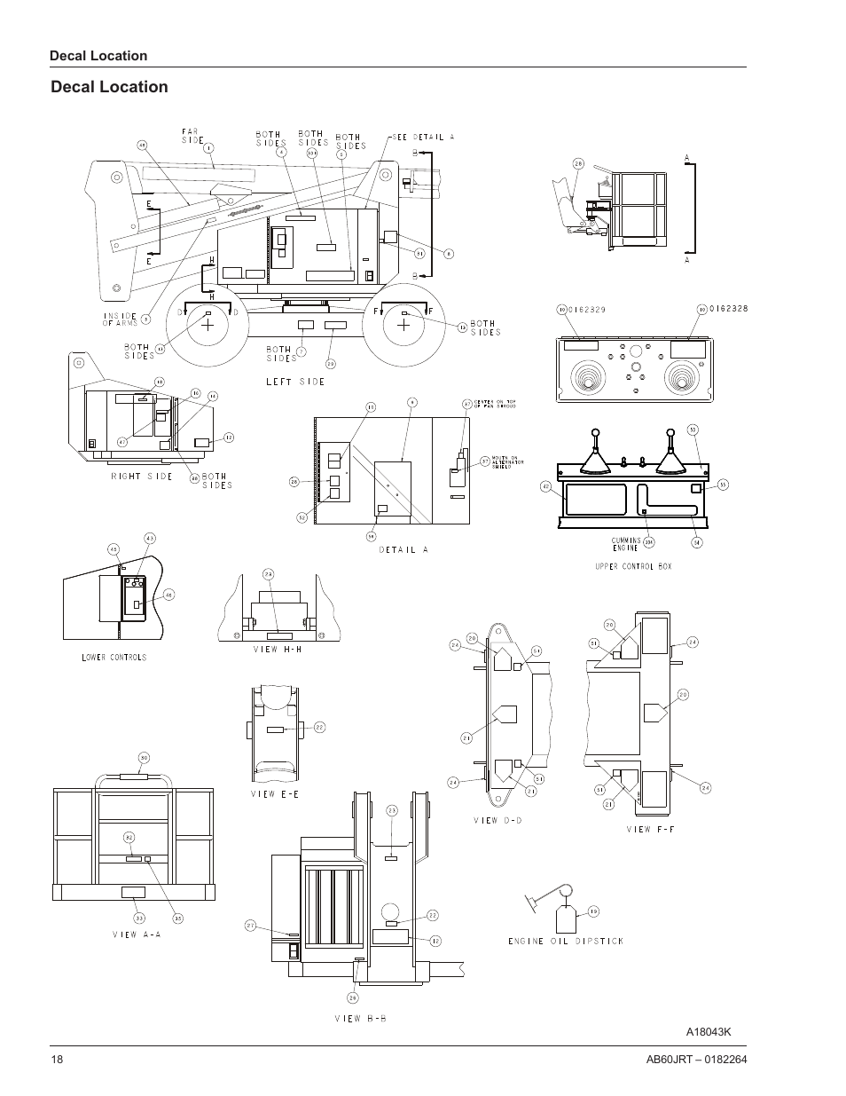 Decal location | Snorkel AB60JRT-sn10000+ User Manual | Page 44 / 122