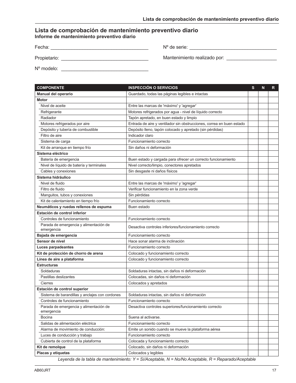 Snorkel AB60JRT-sn10000+ User Manual | Page 67 / 122
