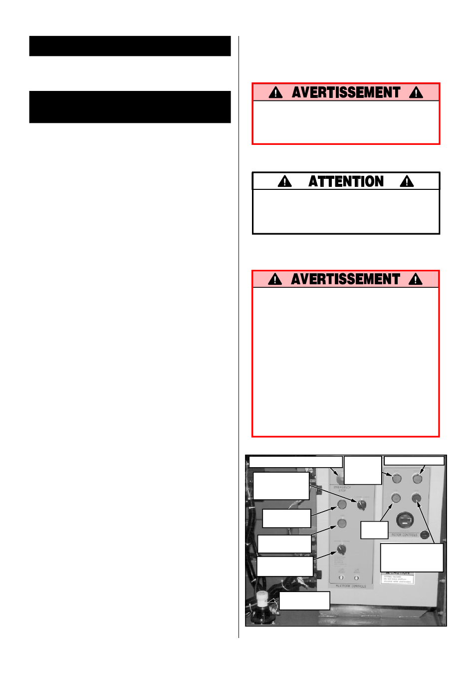 Introduction, Vérification préliminaire de sécurité, Essai de fonctionnement des éléments | Snorkel LX41-sn1001-2746 User Manual | Page 12 / 40