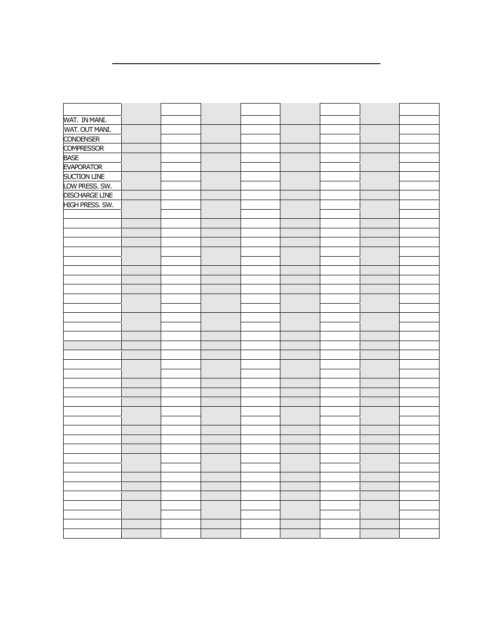 Replacement parts | Aquacal H/AT120R User Manual | Page 41 / 44