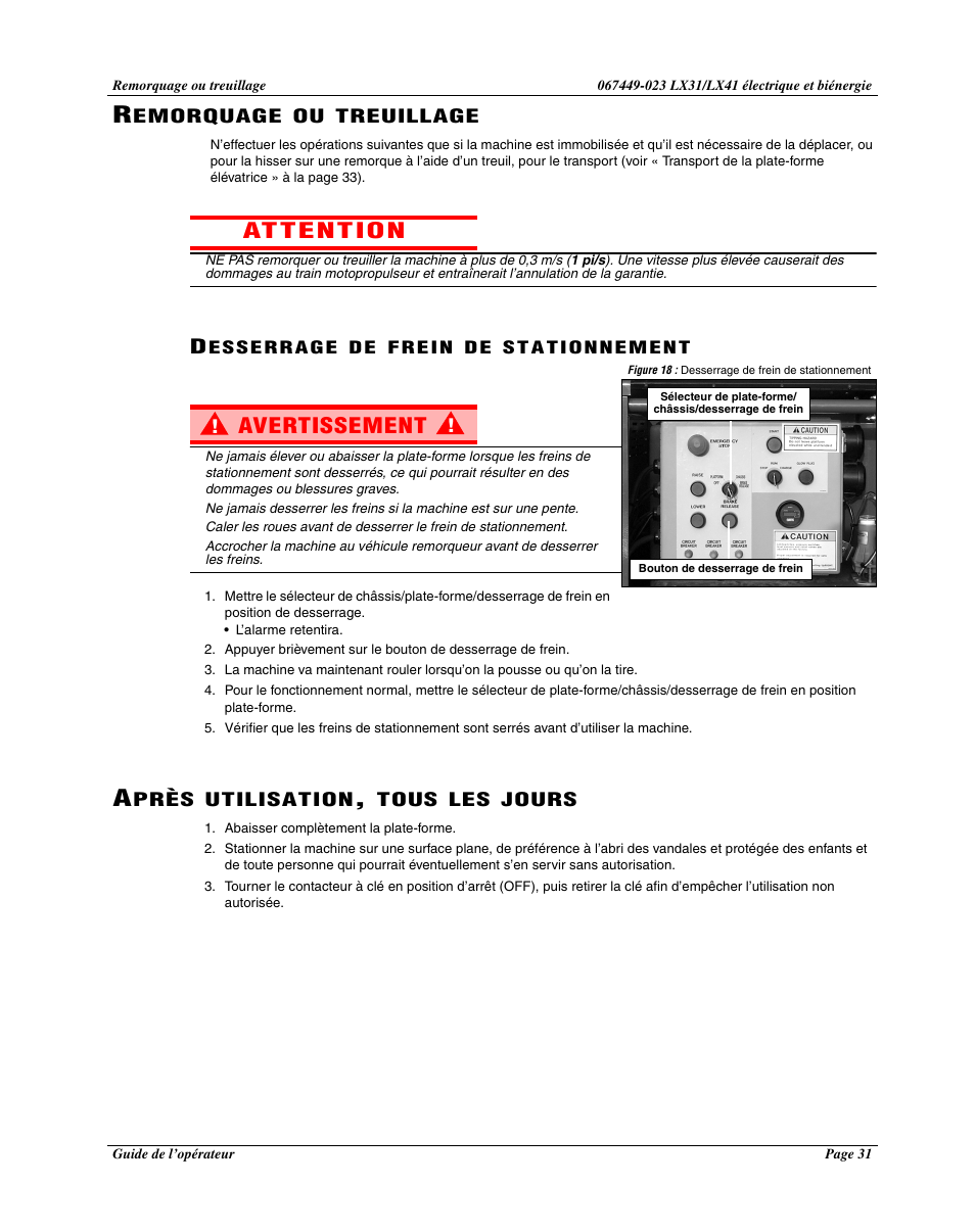 Avertissement | Snorkel Bi-Energy-sn4275+ User Manual | Page 33 / 64