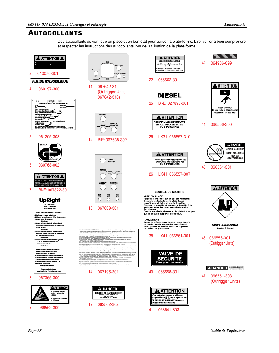 Utocollants | Snorkel Bi-Energy-sn4275+ User Manual | Page 40 / 64